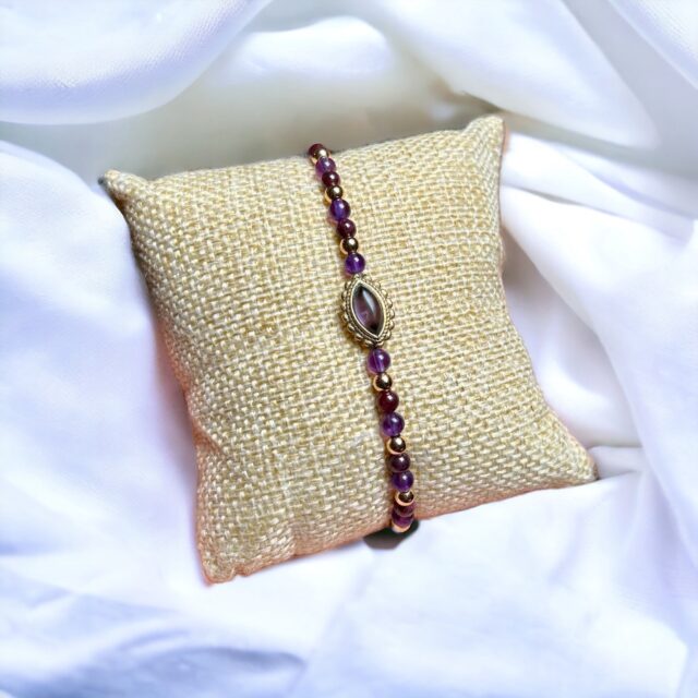 bracelet femme pierre naturelle, bracelet amethyste, bracelet de protection, bracelet larimar, bracelet violet, bracelet pierres fines etsy, bracelet femme violet